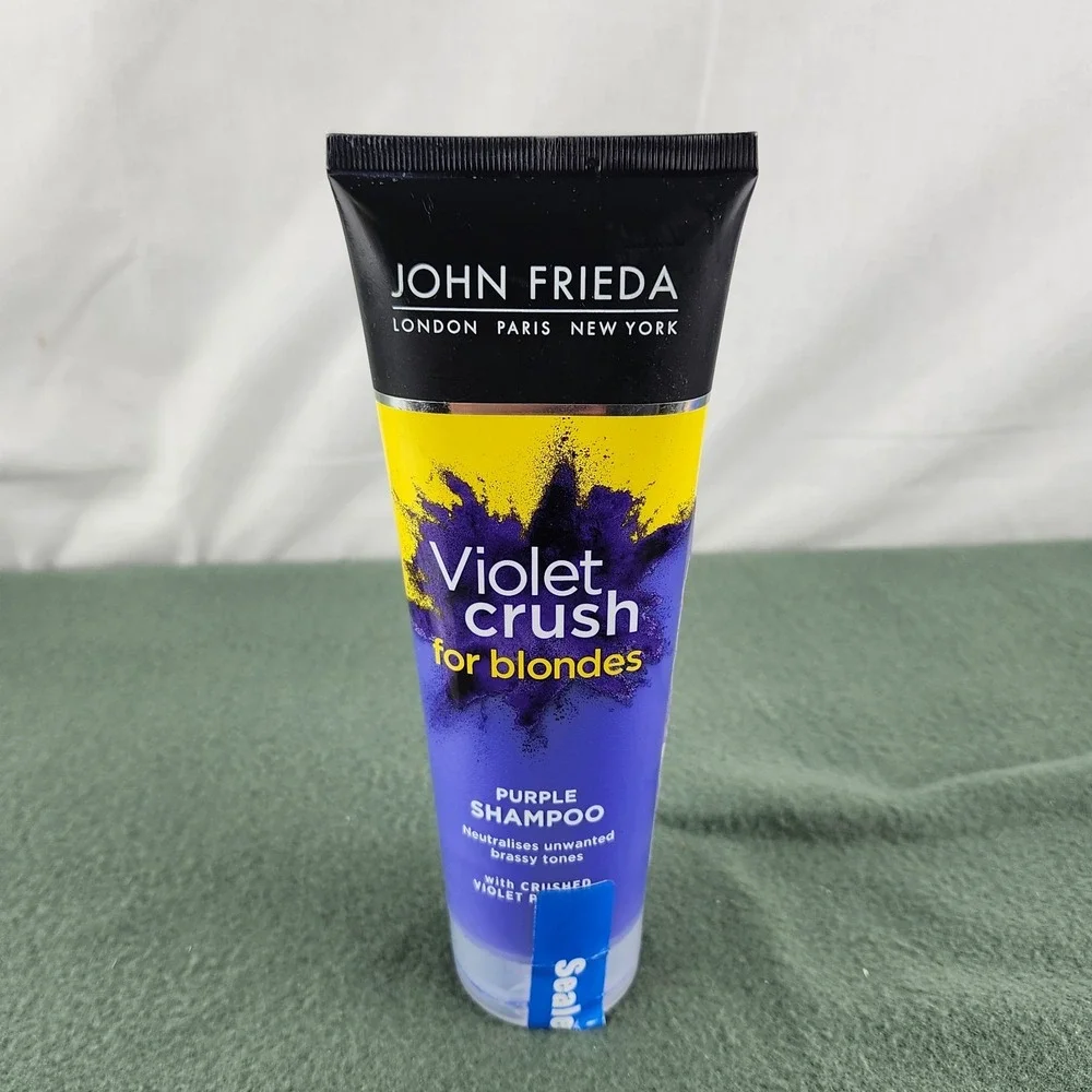 John Frieda Violet Crush Purple Shampoo, Purple Shampoo for Blondes  6 Oz